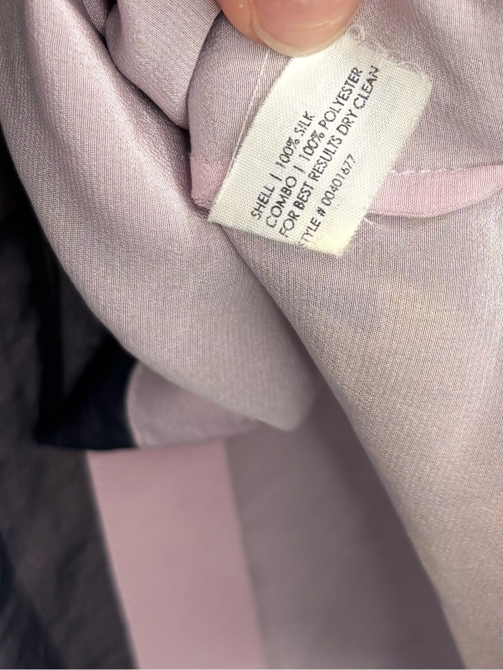 Club Monaco SILK Sheer layered Colorblock Button  Blouse - Pink & Black Medium - Picture 6 of 7